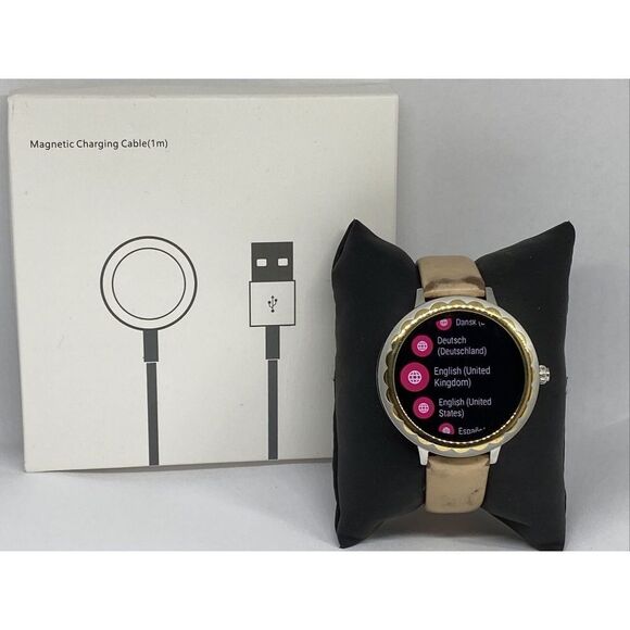 Kate Spade Gen 3 KST2007 Women's Sand Leather Digital Dial Smart Watch PD454 - Picture 1 of 12